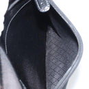 GUCCI Bamboo Hand Bag Nylon Leather Black Silver 000 2404 0509 Auth bs31893-24