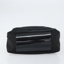 GUCCI Bamboo Hand Bag Nylon Leather Black Silver 000 2404 0509 Auth bs31893-5