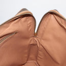 CELINE Macadam Canvas Business Bag PVC Leather Brown Gold Auth bs31895-18