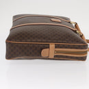 CELINE Macadam Canvas Business Bag PVC Leather Brown Gold Auth bs31895-3