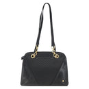 BALLY Tote Bag Leather Black Gold Auth bs31897-13