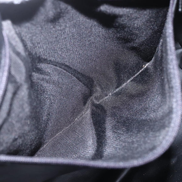 BALLY Tote Bag Leather Black Gold Auth bs31897