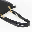 BALLY Tote Bag Leather Black Gold Auth bs31897-7