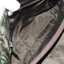 PRADA Hand Bag Nylon Khaki Silver Auth bs31898-10