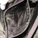 PRADA Hand Bag Nylon Khaki Silver Auth bs31898-11