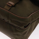 PRADA Shoulder Bag Nylon Khaki Silver Auth bs31899-15