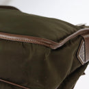 PRADA Shoulder Bag Nylon Khaki Silver Auth bs31899-9