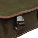 PRADA Shoulder Bag Nylon Khaki Silver Auth bs31899-18