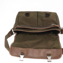 PRADA Shoulder Bag Nylon Khaki Silver Auth bs31899-20