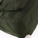 PRADA Shoulder Bag Nylon Khaki Silver Auth bs31900-10