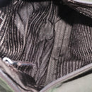 PRADA Shoulder Bag Nylon Khaki Silver Auth bs31900-17
