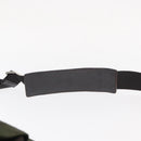PRADA Shoulder Bag Nylon Khaki Silver Auth bs31900-8