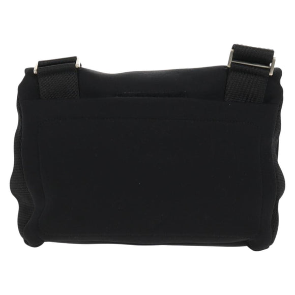 PRADA Sports Shoulder Bag Nylon Black Silver Auth bs31901