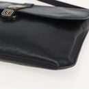 Christian Dior Shoulder Bag Leather Black Gold Auth bs31902-10
