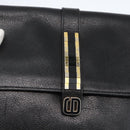 Christian Dior Shoulder Bag Leather Black Gold Auth bs31902-14