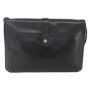 Christian Dior Shoulder Bag Leather Black Gold Auth bs31902-3