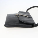 Christian Dior Shoulder Bag Leather Black Gold Auth bs31902-5