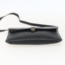 Christian Dior Shoulder Bag Leather Black Gold Auth bs31902-9