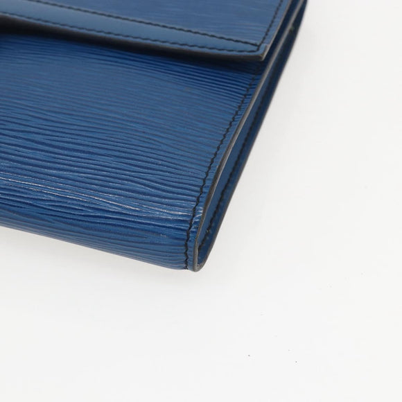 LOUIS VUITTON Epi Pochette Arche Shoulder Bag Blue M52575 LV Auth bs31907