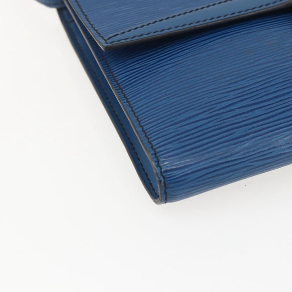 LOUIS VUITTON Epi Pochette Arche Shoulder Bag Blue M52575 LV Auth bs31907