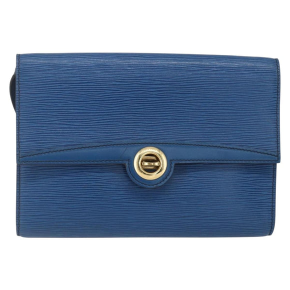 LOUIS VUITTON Epi Pochette Arche Shoulder Bag Blue M52575 LV Auth bs31907