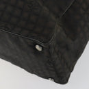 CHANEL New Travel Line Tote Bag Nylon 2way Brown Silver CC Auth bs31911-15