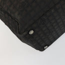 CHANEL New Travel Line Tote Bag Nylon 2way Brown Silver CC Auth bs31911-16