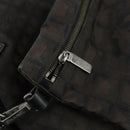 CHANEL New Travel Line Tote Bag Nylon 2way Brown Silver CC Auth bs31911-22