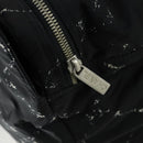 CHANEL Travel Line Boston Bag Nylon Black Silver CC Auth bs31912-15
