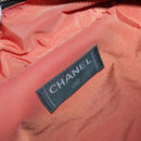 CHANEL Travel Line Boston Bag Nylon Black Silver CC Auth bs31912-16