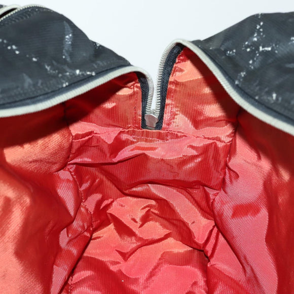 CHANEL Travel Line Boston Bag Nylon Black Silver CC Auth bs31912