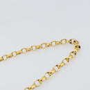 CHANEL Chain Shoulder Bag Satin Pink Gold CC Auth bs31914-8