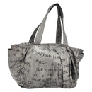 CHANEL Unlimited Tote Bag Nylon Silver CC Auth bs31915-1
