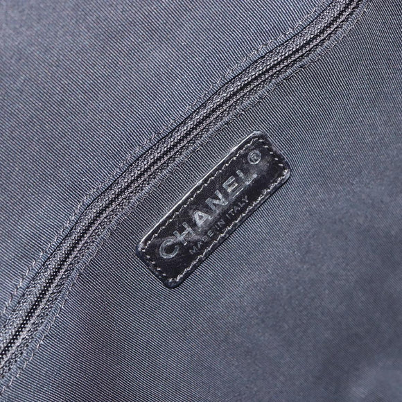 CHANEL Unlimited Tote Bag Nylon Silver CC Auth bs31915