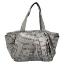 CHANEL Unlimited Tote Bag Nylon Silver CC Auth bs31915-2