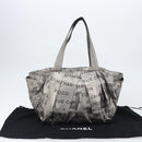 CHANEL Unlimited Tote Bag Nylon Silver CC Auth bs31915-23