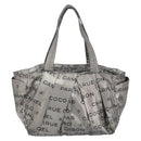 CHANEL Unlimited Tote Bag Nylon Silver CC Auth bs31915-3
