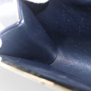 Christian Dior Trotter Canvas Clutch Bag Navy Gold Auth bs31917-16