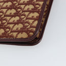 Christian Dior Trotter Canvas Clutch Bag Red Gold Auth bs31918-11
