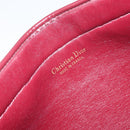 Christian Dior Trotter Canvas Clutch Bag Red Gold Auth bs31918-13