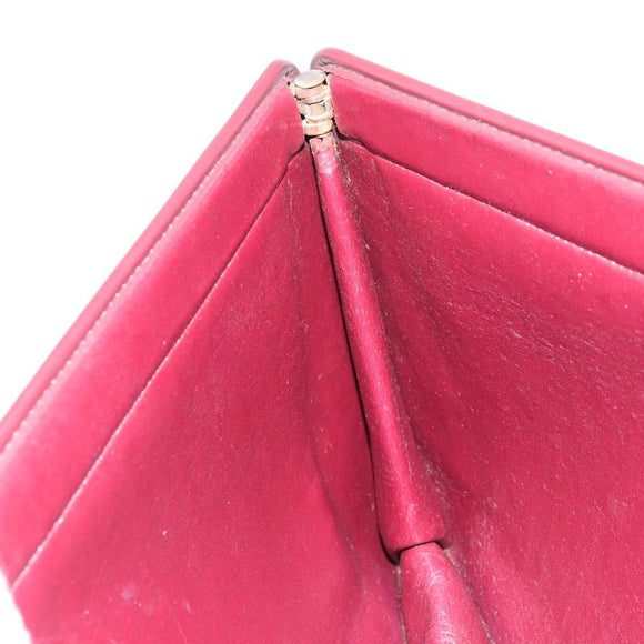 Christian Dior Trotter Canvas Clutch Bag Red Gold Auth bs31918