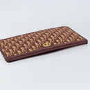 Christian Dior Trotter Canvas Clutch Bag Red Gold Auth bs31918-6