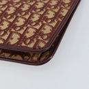 Christian Dior Trotter Canvas Clutch Bag Red Gold Auth bs31918-8