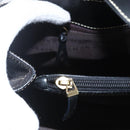 GIVENCHY Hand Bag Canvas Black Gold Auth bs31919-17