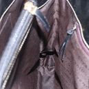 GIVENCHY Hand Bag Canvas Black Gold Auth bs31919-19