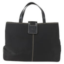 GIVENCHY Hand Bag Canvas Black Gold Auth bs31919-13