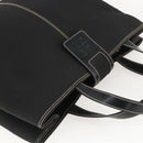 GIVENCHY Hand Bag Canvas Black Gold Auth bs31919-6