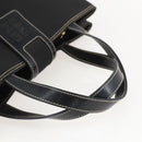 GIVENCHY Hand Bag Canvas Black Gold Auth bs31919-7