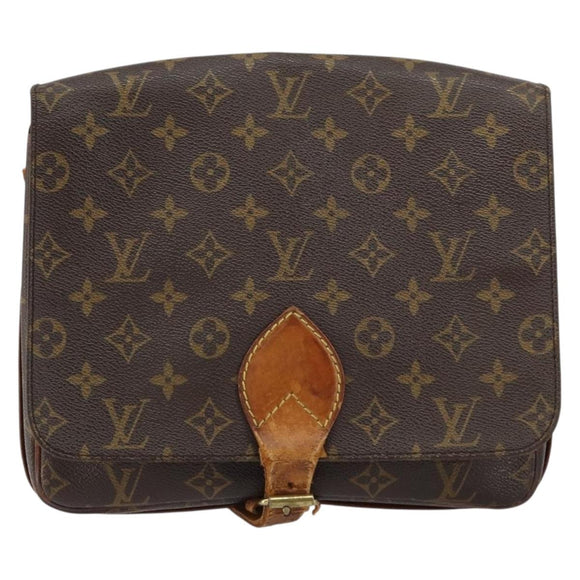 LOUIS VUITTON Monogram Cartouchiere GM Shoulder Bag M51252 LV Auth bs31929
