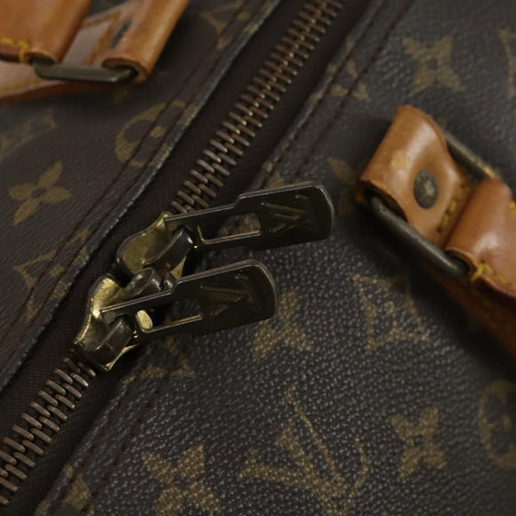 LOUIS VUITTON Monogram Keepall 55 Boston Bag M41424 LV Auth bs31933